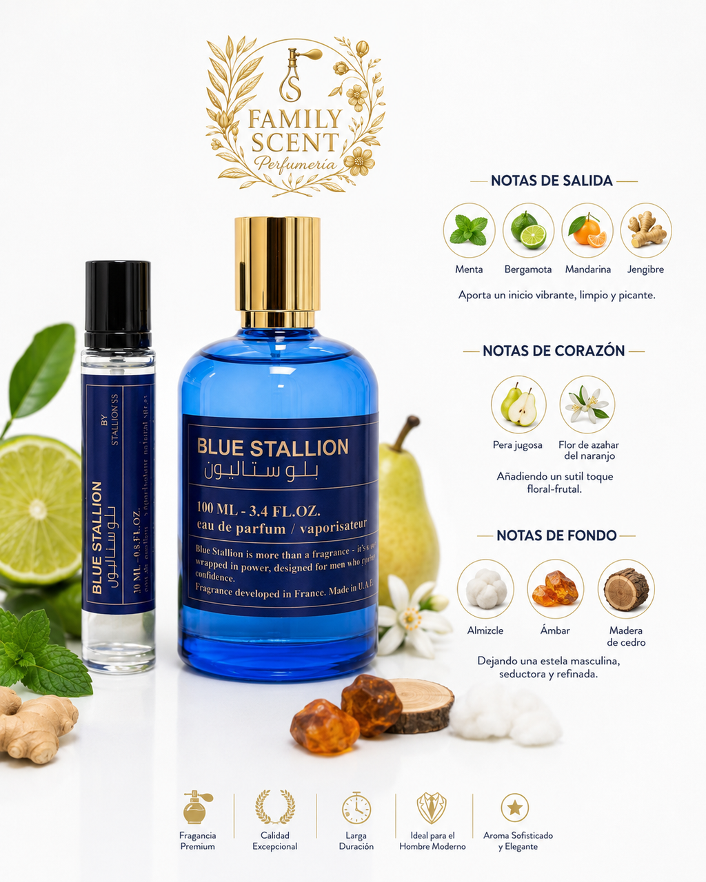 BLUE BY STALLION 53 MEN EDP - 100MI+20ML