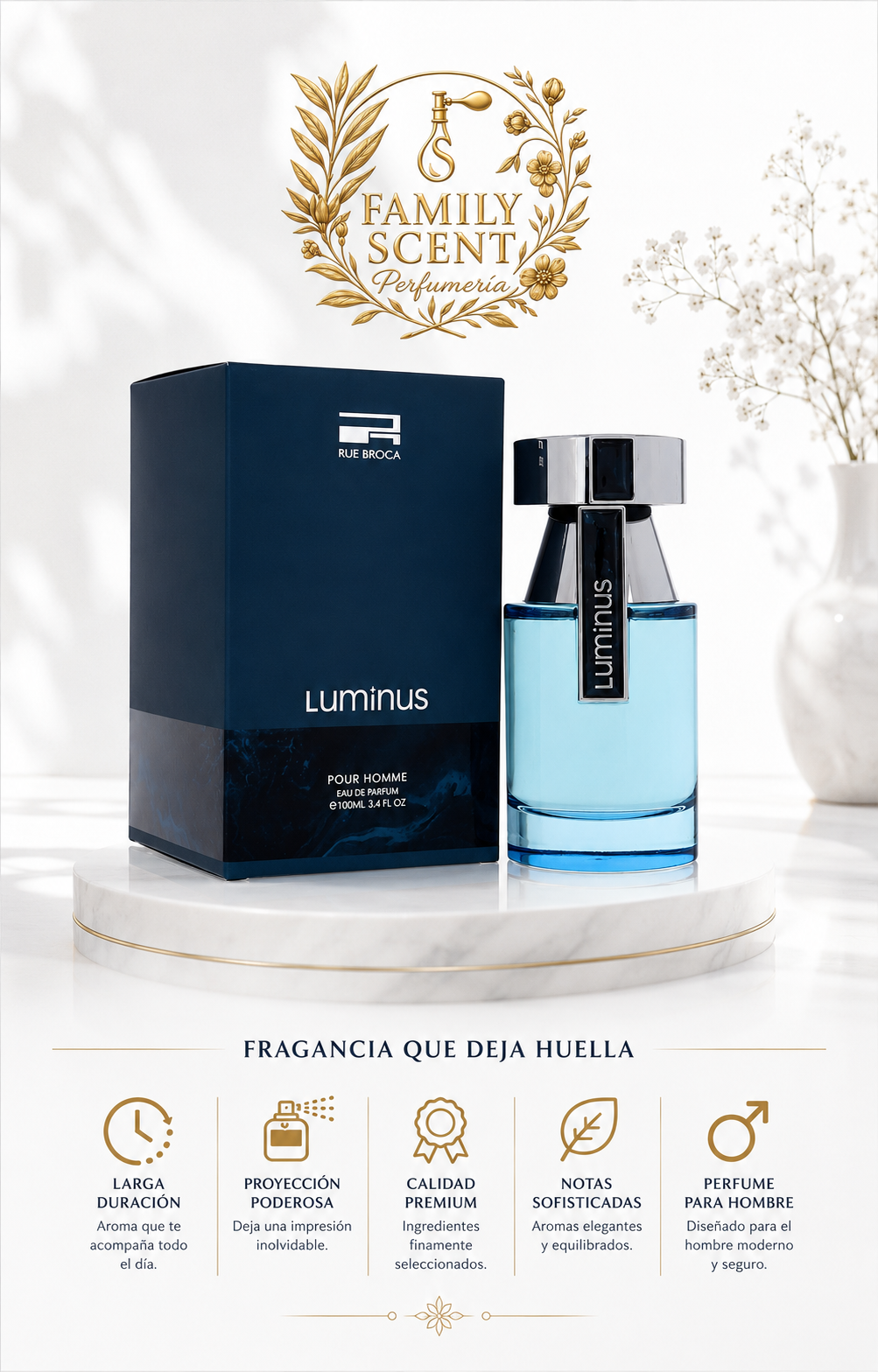 AFNAN LUMINUS POUR HOMME  EDP (BLUE) RUE BROCA