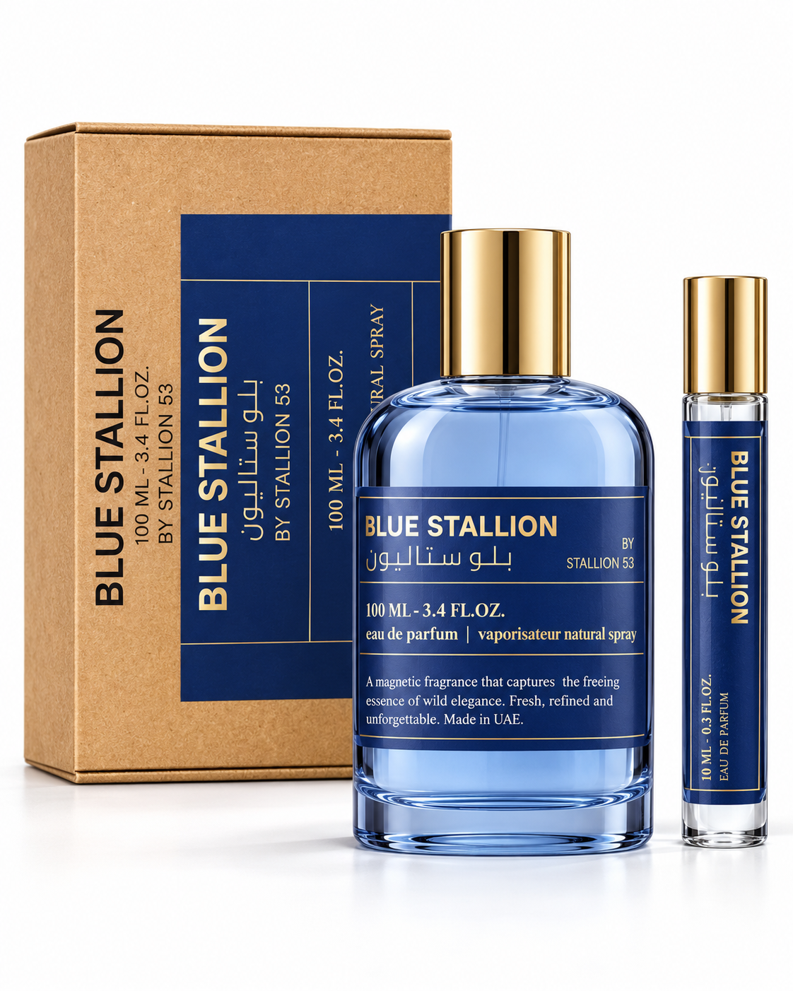 BLUE EMPER BY STALLION 53 MEN EDP - 100MI+20ML