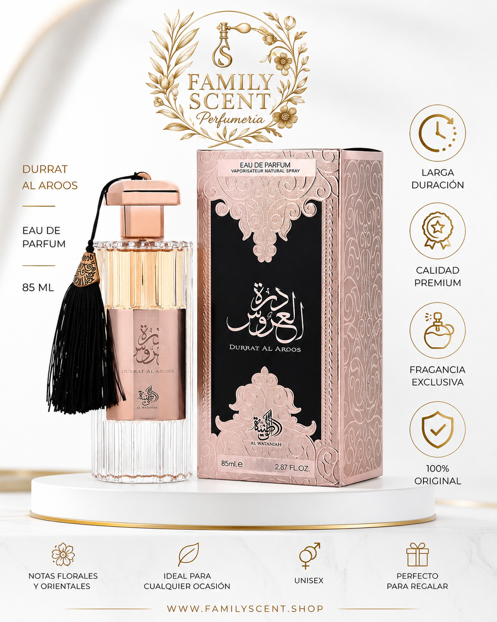 DURRAT AL AROOS EDP 85 ML