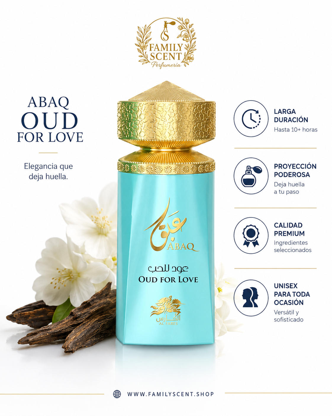 ABAQ OUD FOR LOVE EDP 100ML