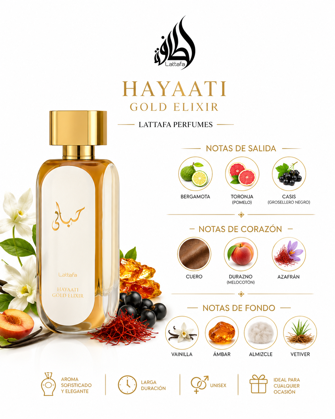 Elixir de oro Lattafa Hayaati