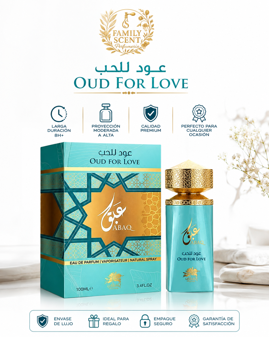 ABAQ OUD FOR LOVE EDP 100ML