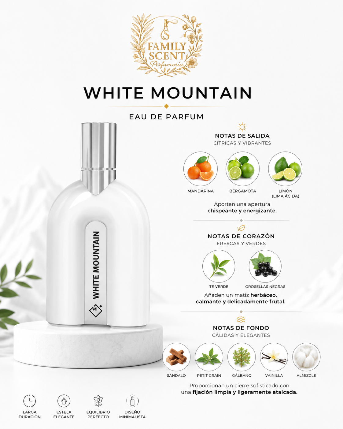 White Mountain - 85ML EDP by Mirada Perfumes Citrico