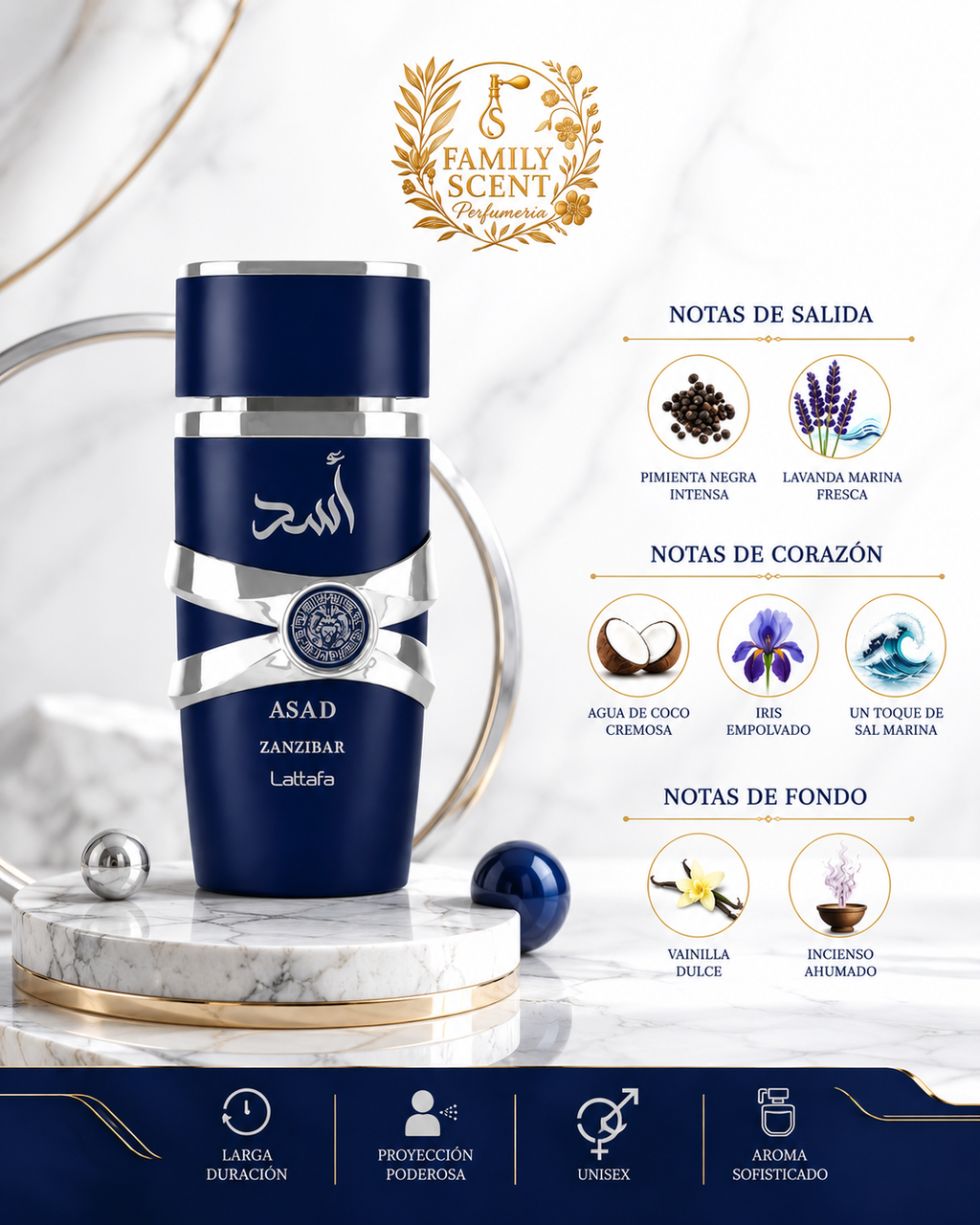 ASAD ZAMZIBAR MEN LATTAFA EDP