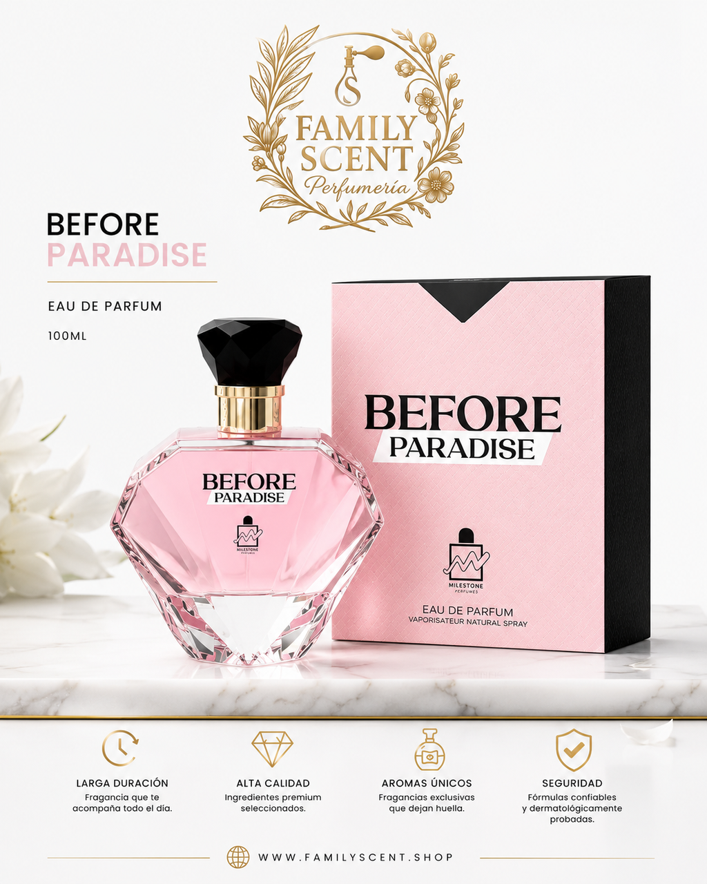 BEFORE PARADISE BY MILESTONE EMPER EDP 100ML