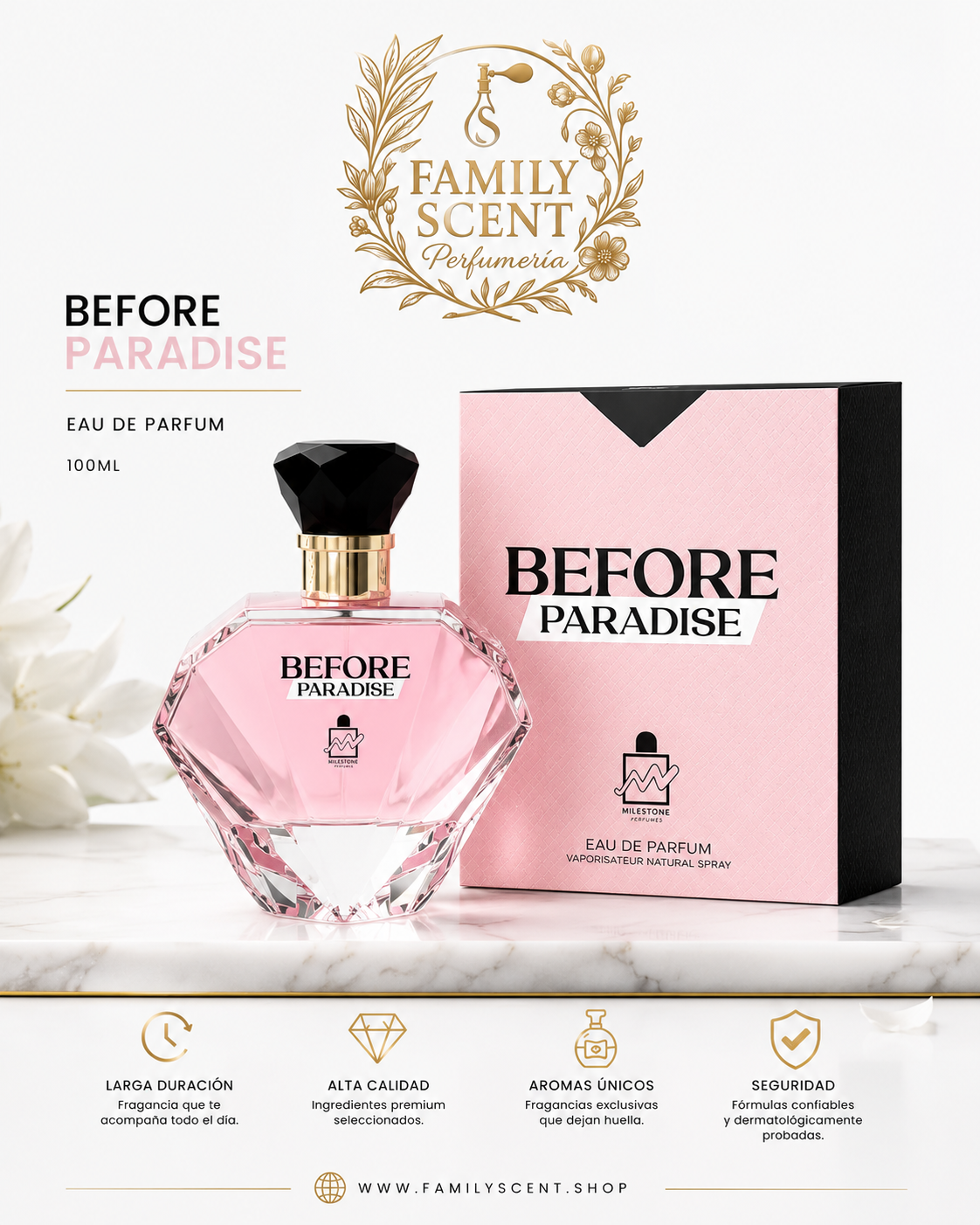 BEFORE PARADISE BY MILESTONE EMPER EDP 100ML