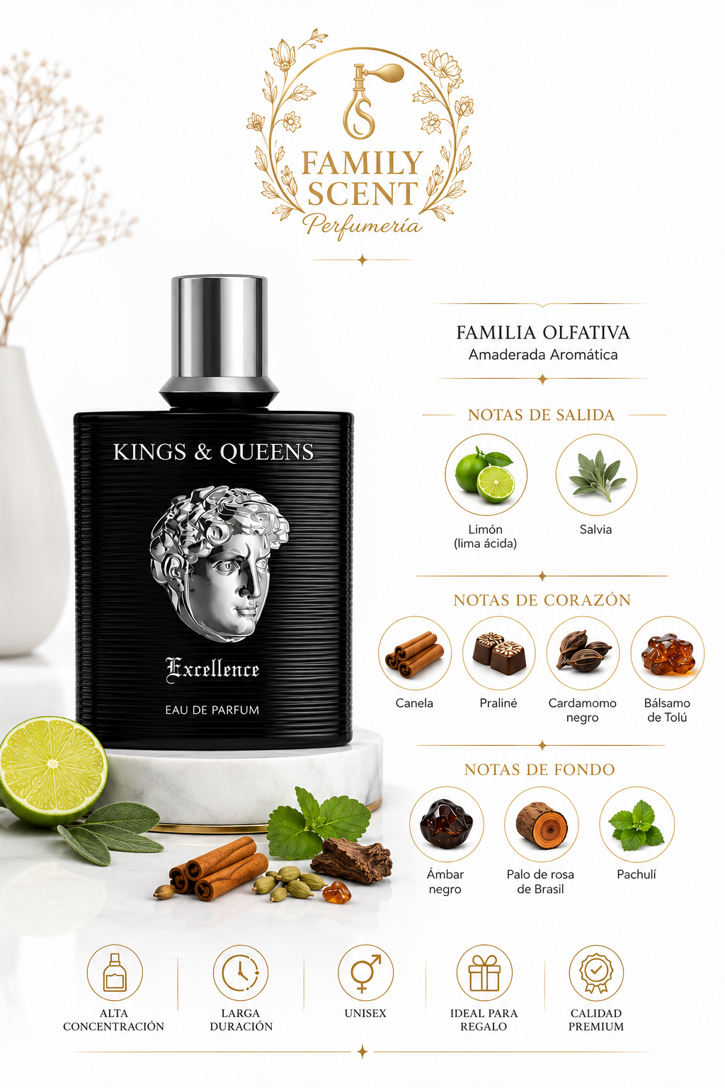KINGS & QUEENS EXCELLENCE MEN EDP