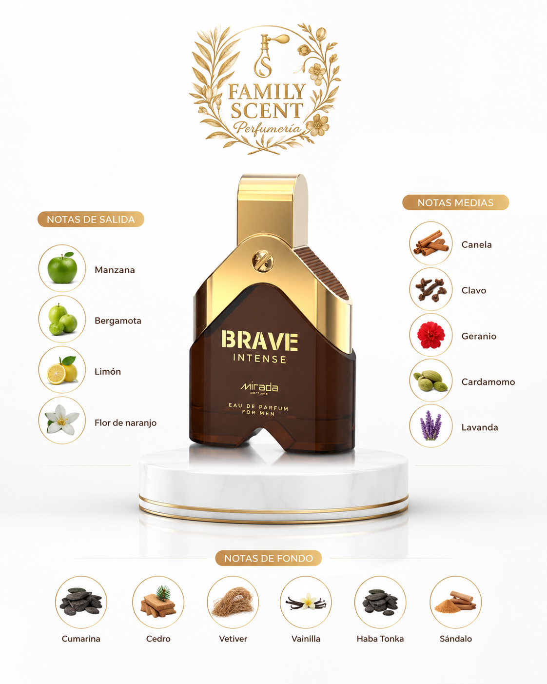 Brave Intense (Pour Homme) - 100ML EDP by Mirada