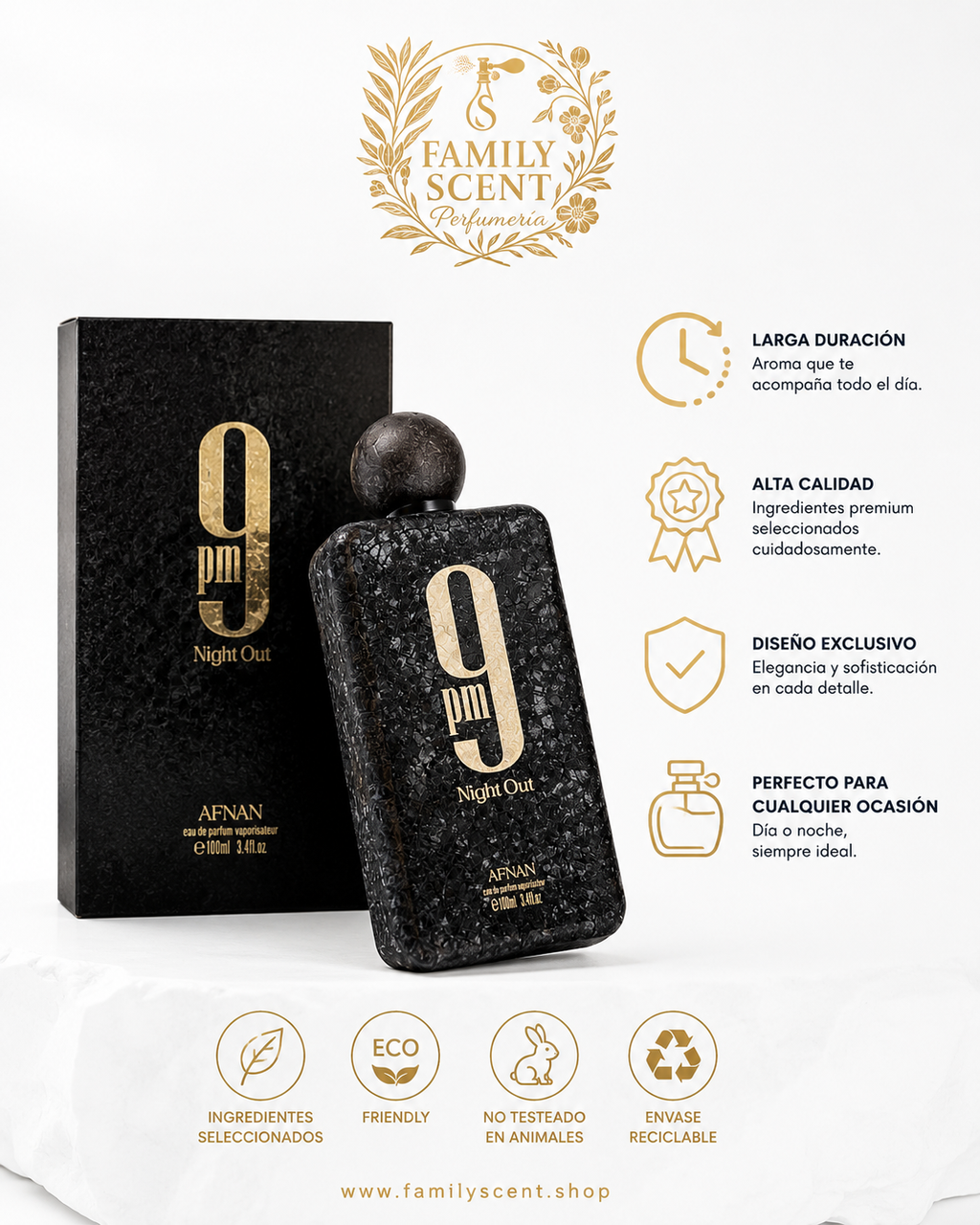 AFNAM 9 PM NIGHT OUT 100ML EXTRAIT DE PARFUM