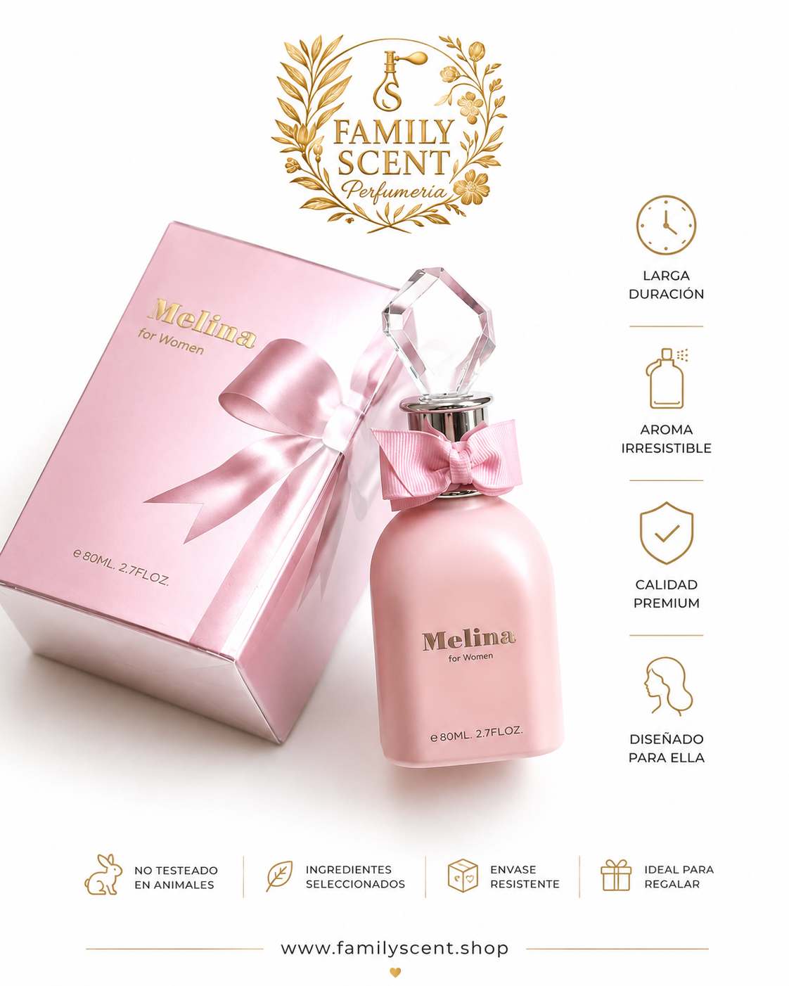 MELINA FOR  WOMEN EDP BY EMPER 80 Ml