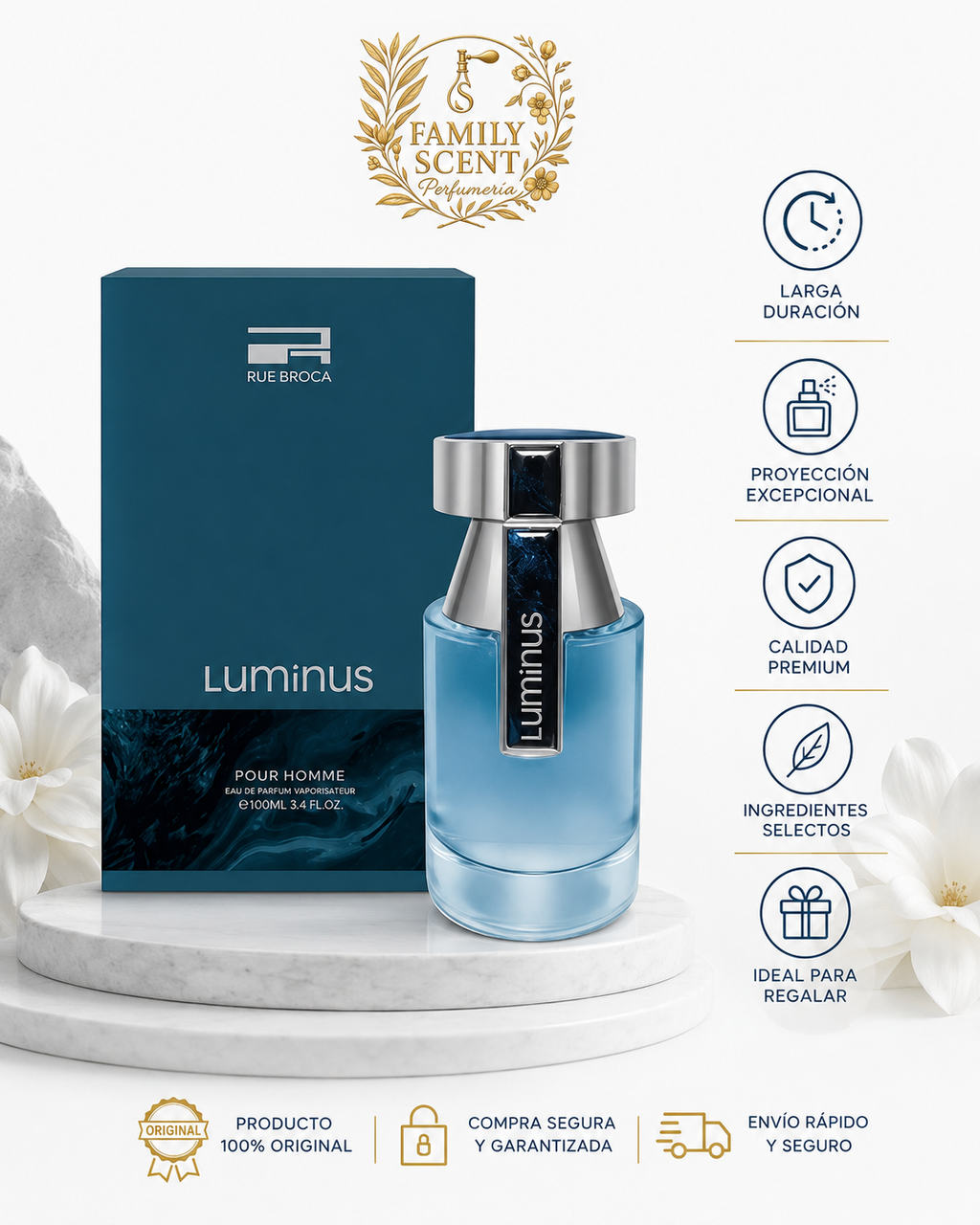 AFNAN LUMINUS POUR HOMME  EDP (BLUE) RUE BROCA