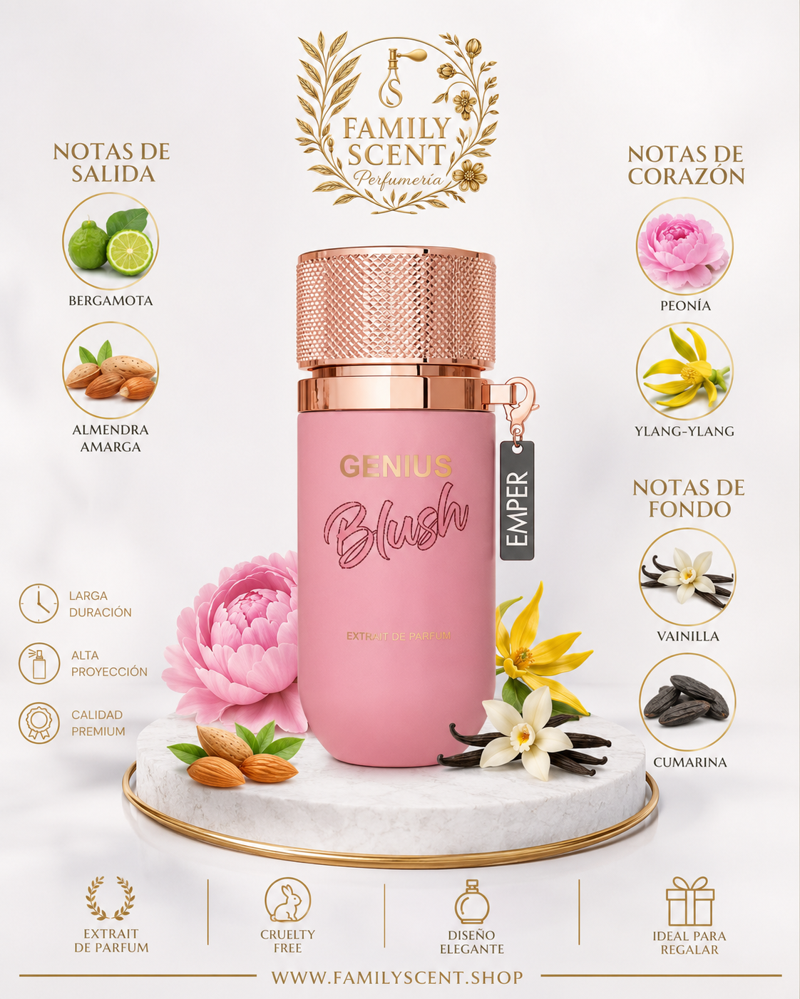 GENIUS BLUSH EDP BY EMPER 100ML