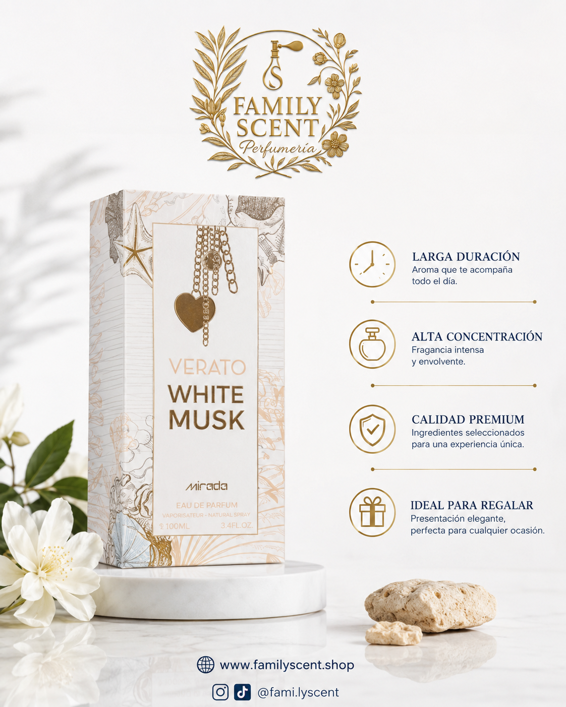 VERATO WHITE MUSK EDP 100ML