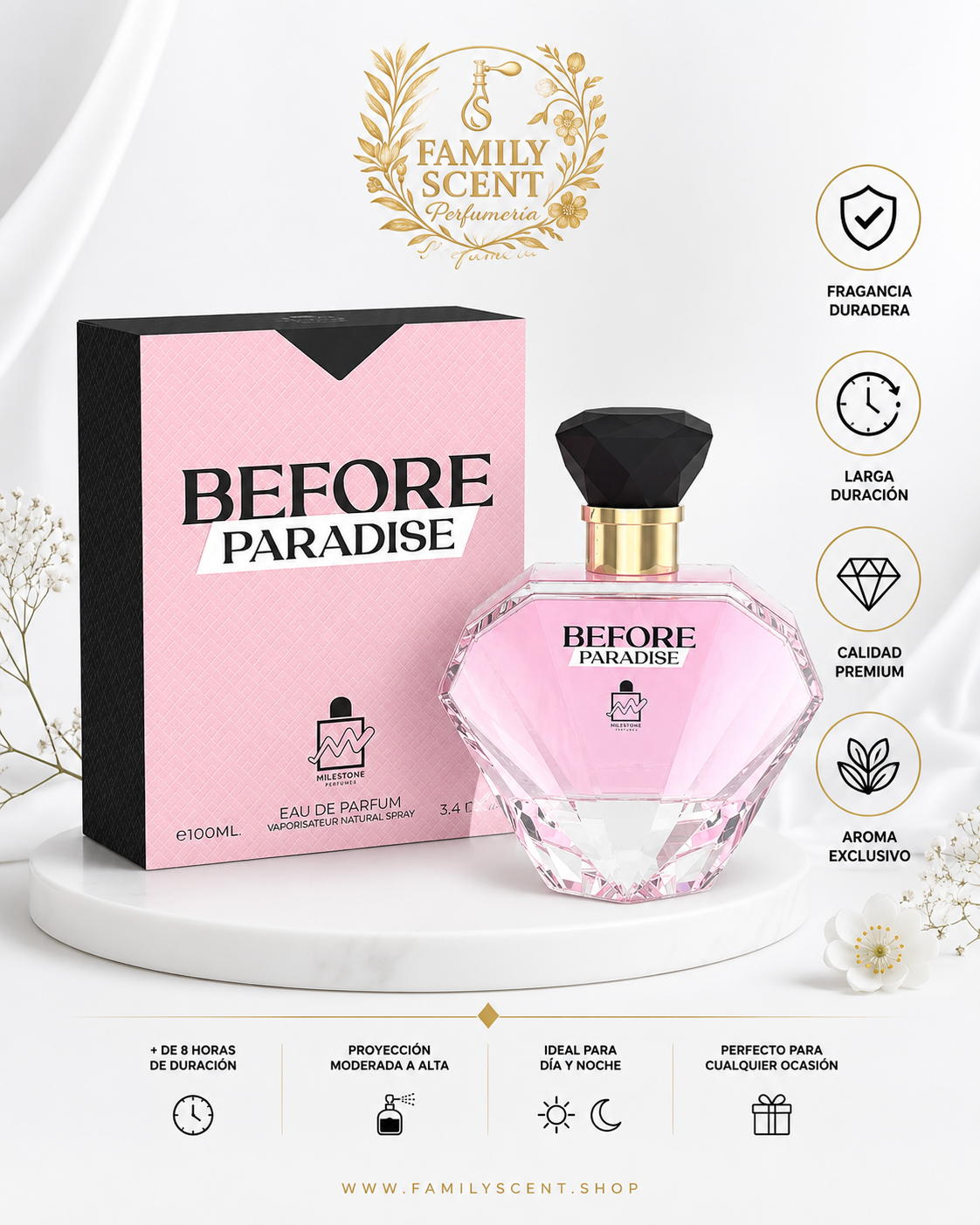 BEFORE PARADISE BY MILESTONE EMPER EDP 100ML