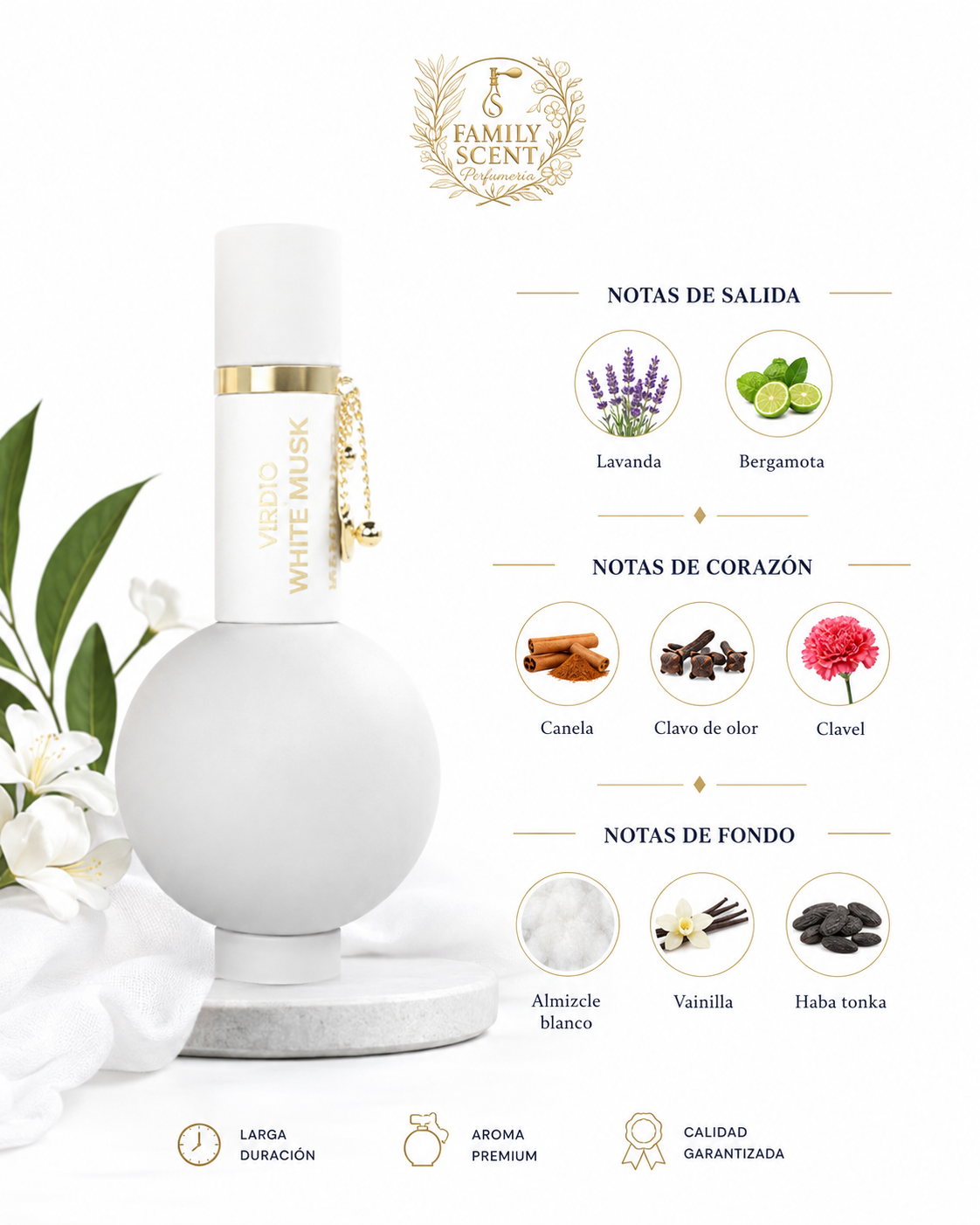 VERATO WHITE MUSK EDP 100ML