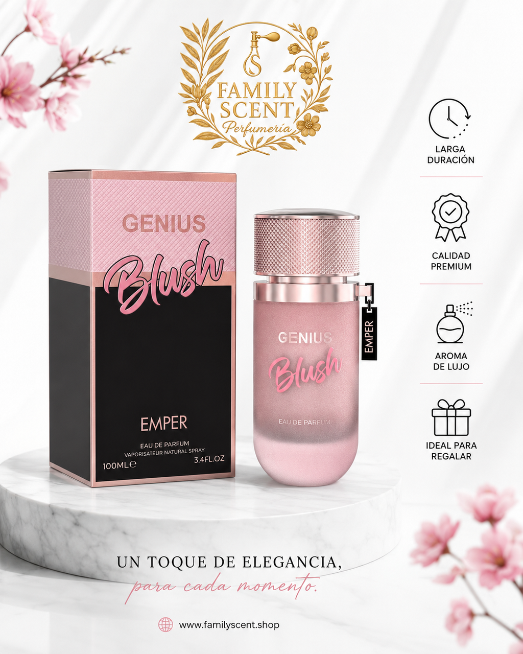 GENIUS BLUSH EDP BY EMPER 100ML