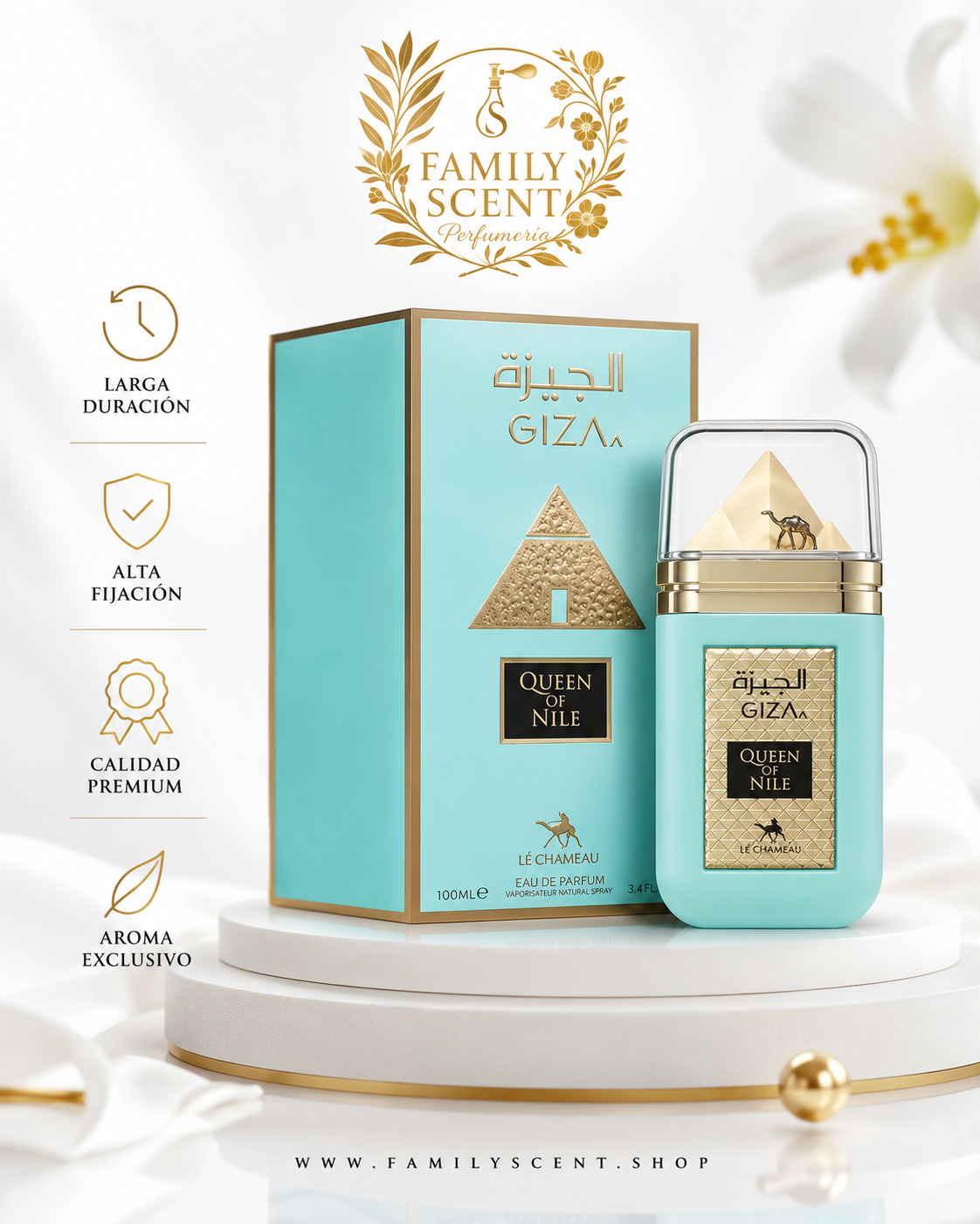 GIZA QUEEN OF NILE LE CHAMEAU  EDP BY EMPER 100ML