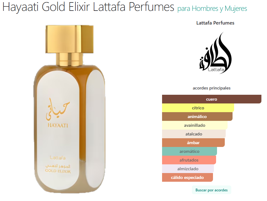 Elixir de oro Lattafa Hayaati
