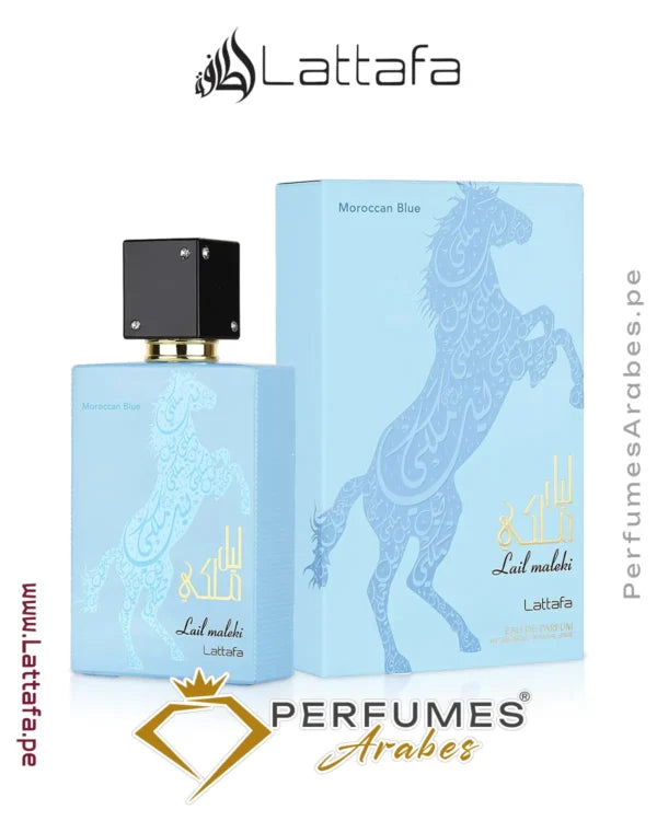 Lattafa Lail Maleki Marroquí Blue Eau De Parfum Spray 3.4 oz