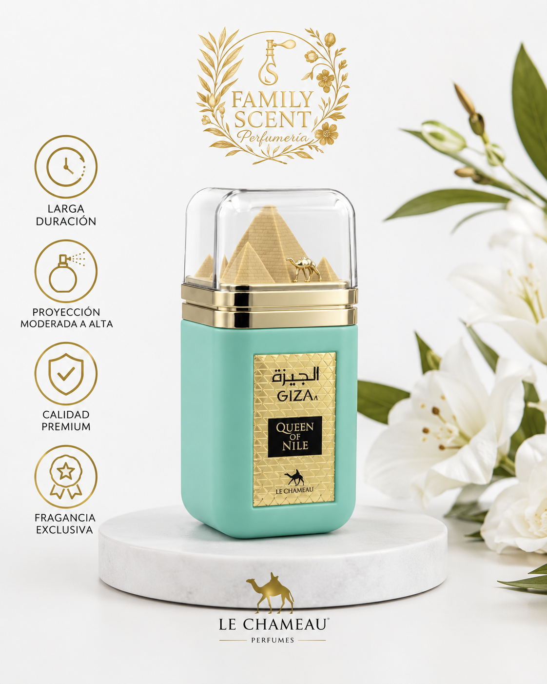 GIZA QUEEN OF NILE LE CHAMEAU  EDP BY EMPER 100ML