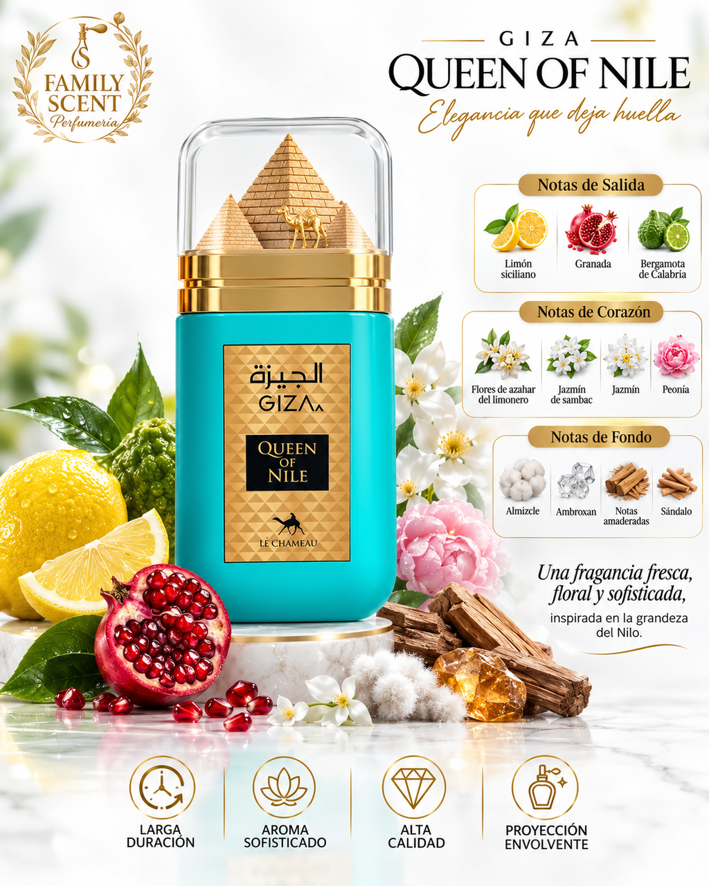 GIZA QUEEN OF NILE LE CHAMEAU  EDP BY EMPER 100ML
