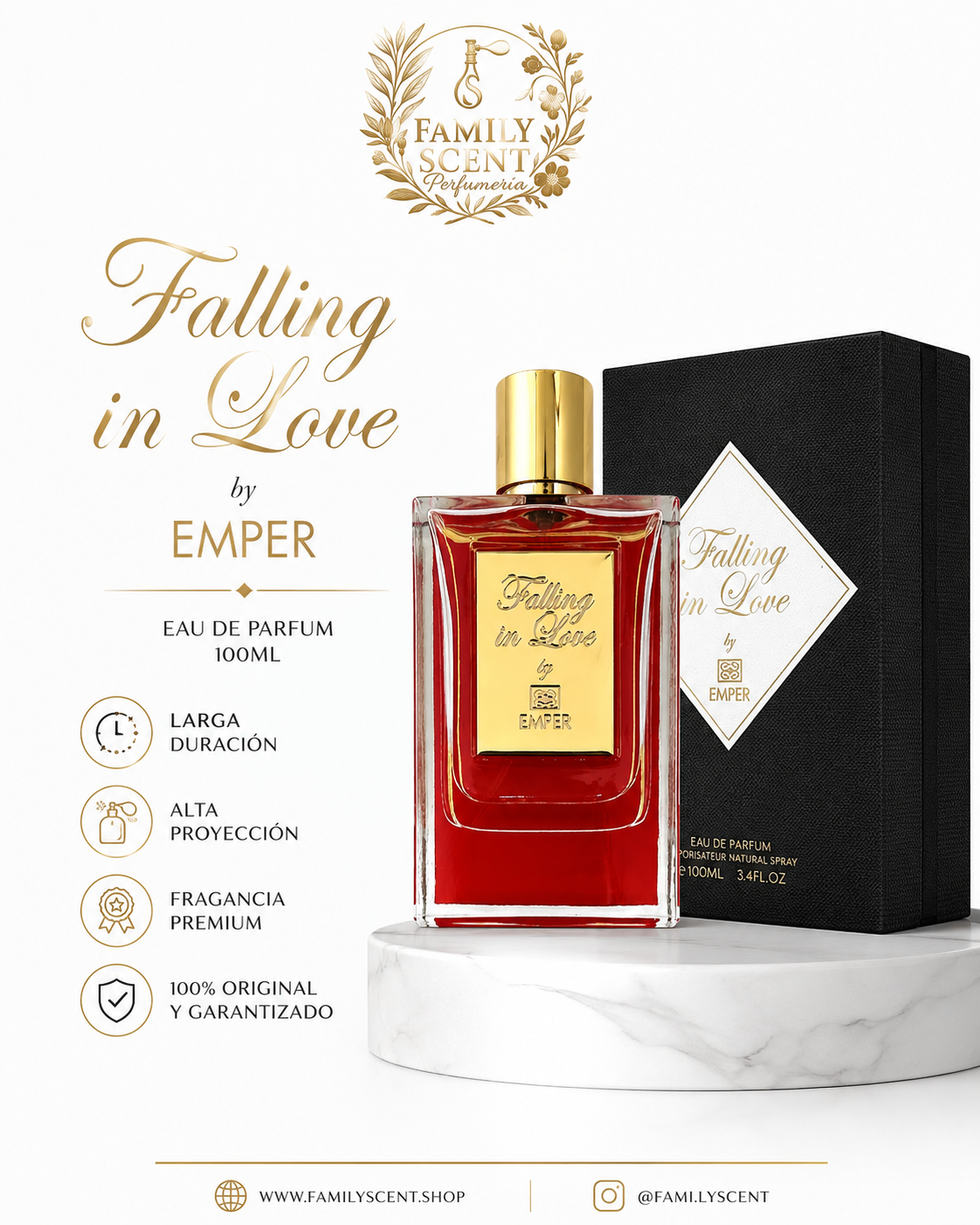 FALLING IN LOVE  BY EMPER 100ML