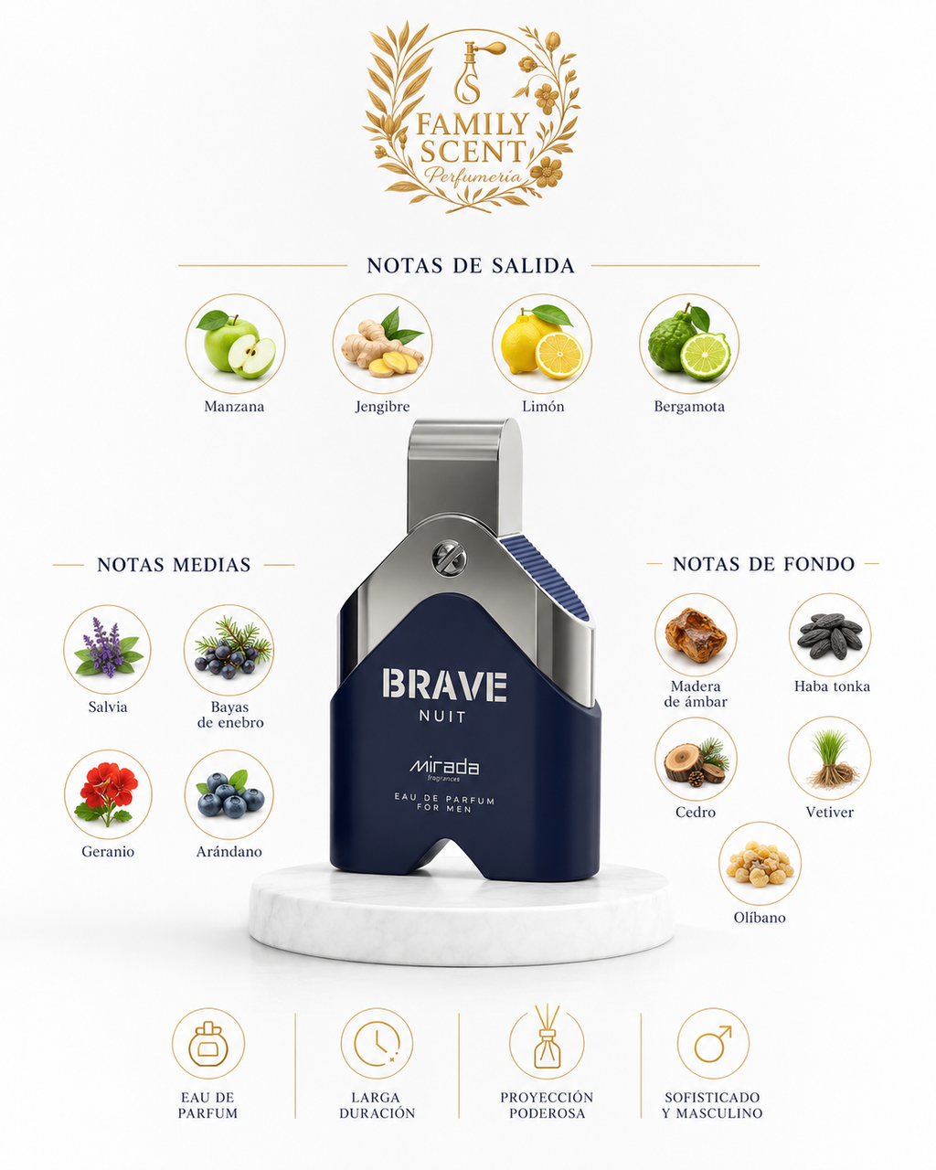Brave Nuit (Pour Homme) - 100ML EDP by Mirada