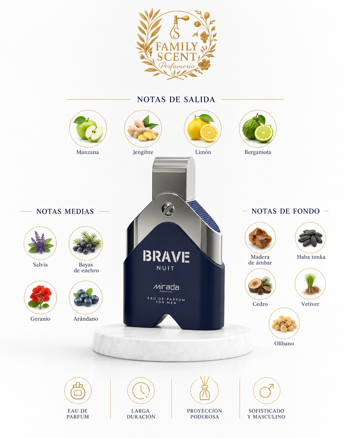 Brave Nuit (Pour Homme) - 100ML EDP by Mirada