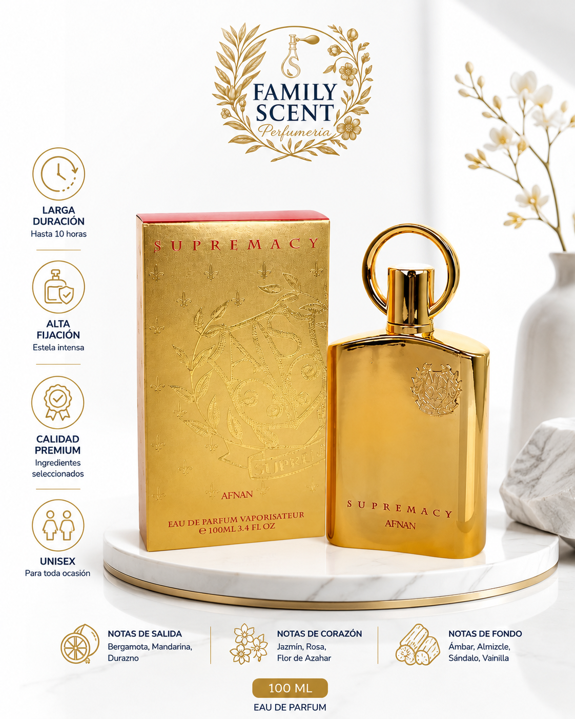 AFNAM SUPREMACY GOLD  UNISEX EDP