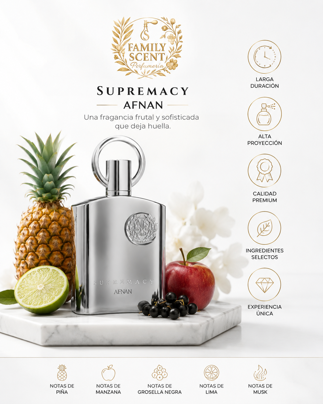 AFNAM SUPREMACY SILVER MEN EDP