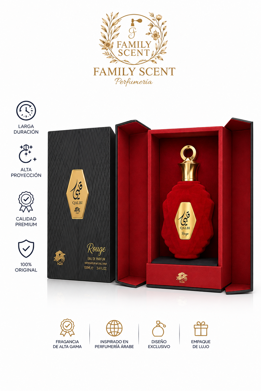 QALBI ROUGUE EDP BY AL FARES 100ML