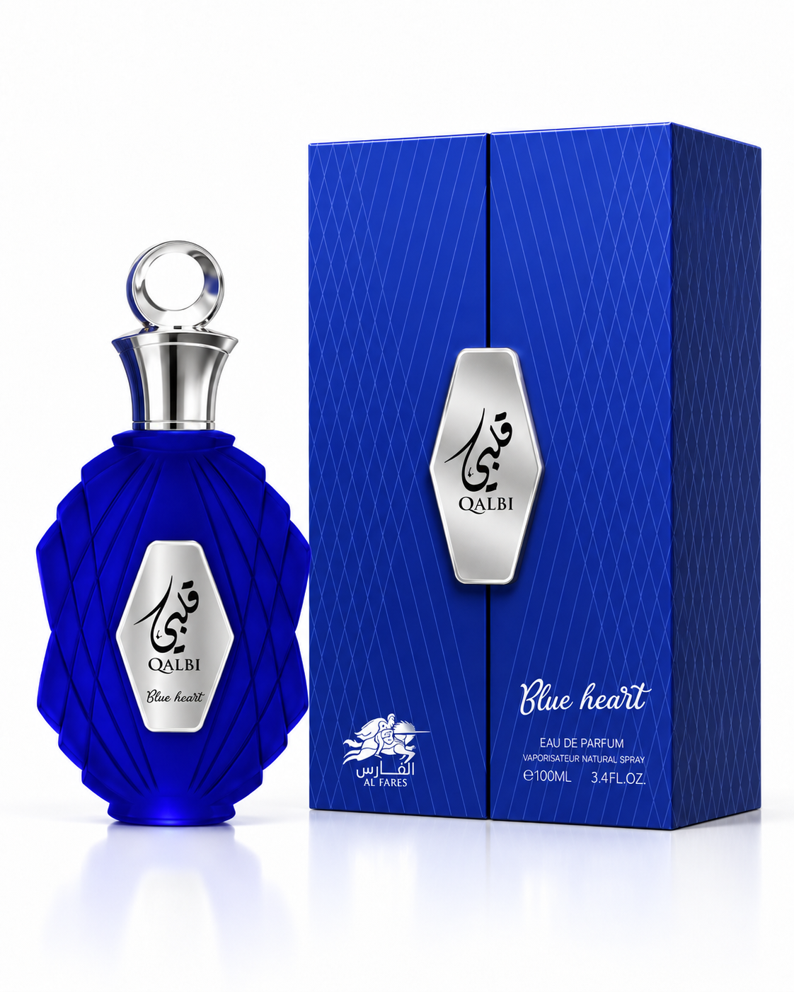 QALBI BLUE HEART UNISEX EDP BY AL FARES 100ML