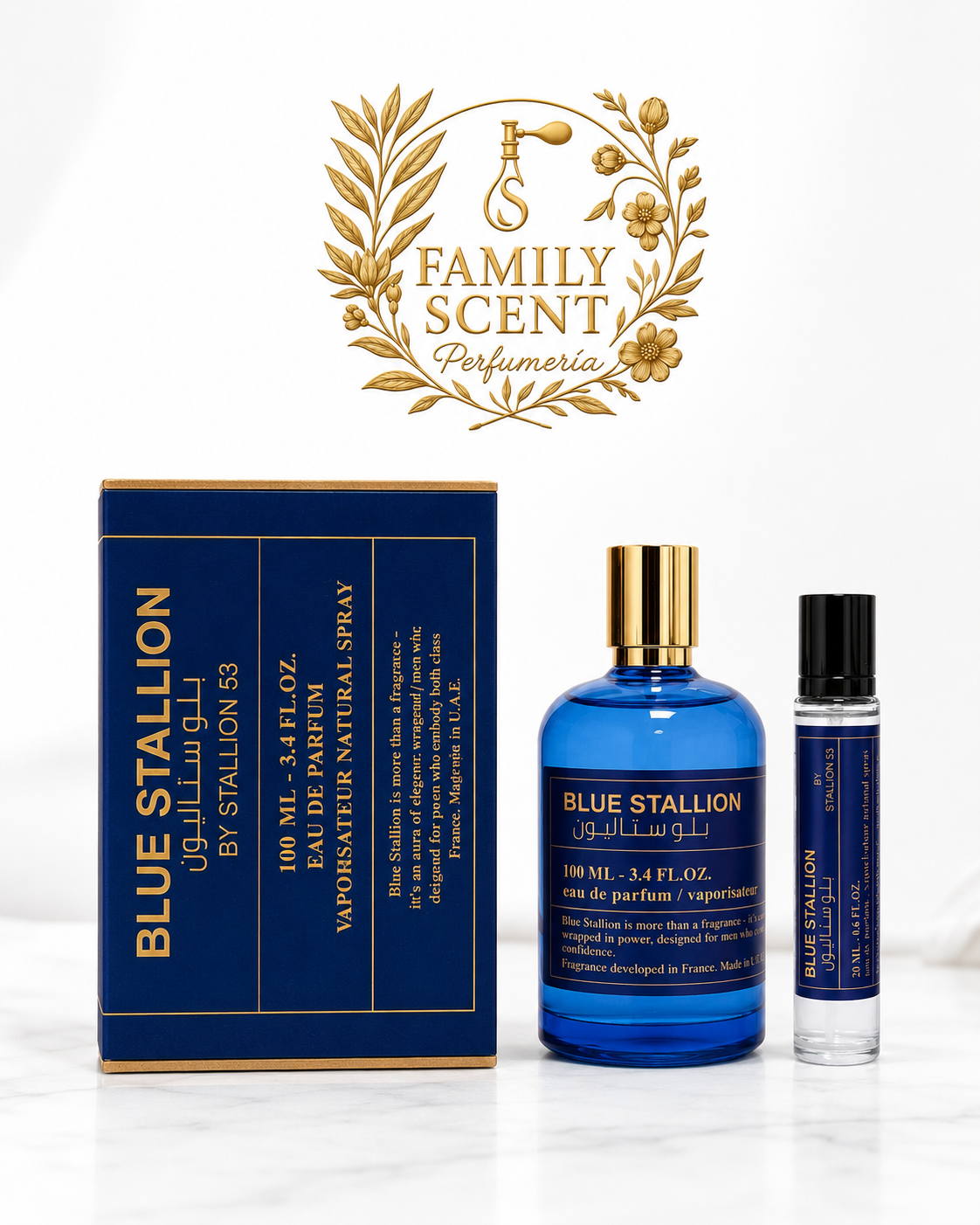 BLUE BY STALLION 53 MEN EDP - 100MI+20ML