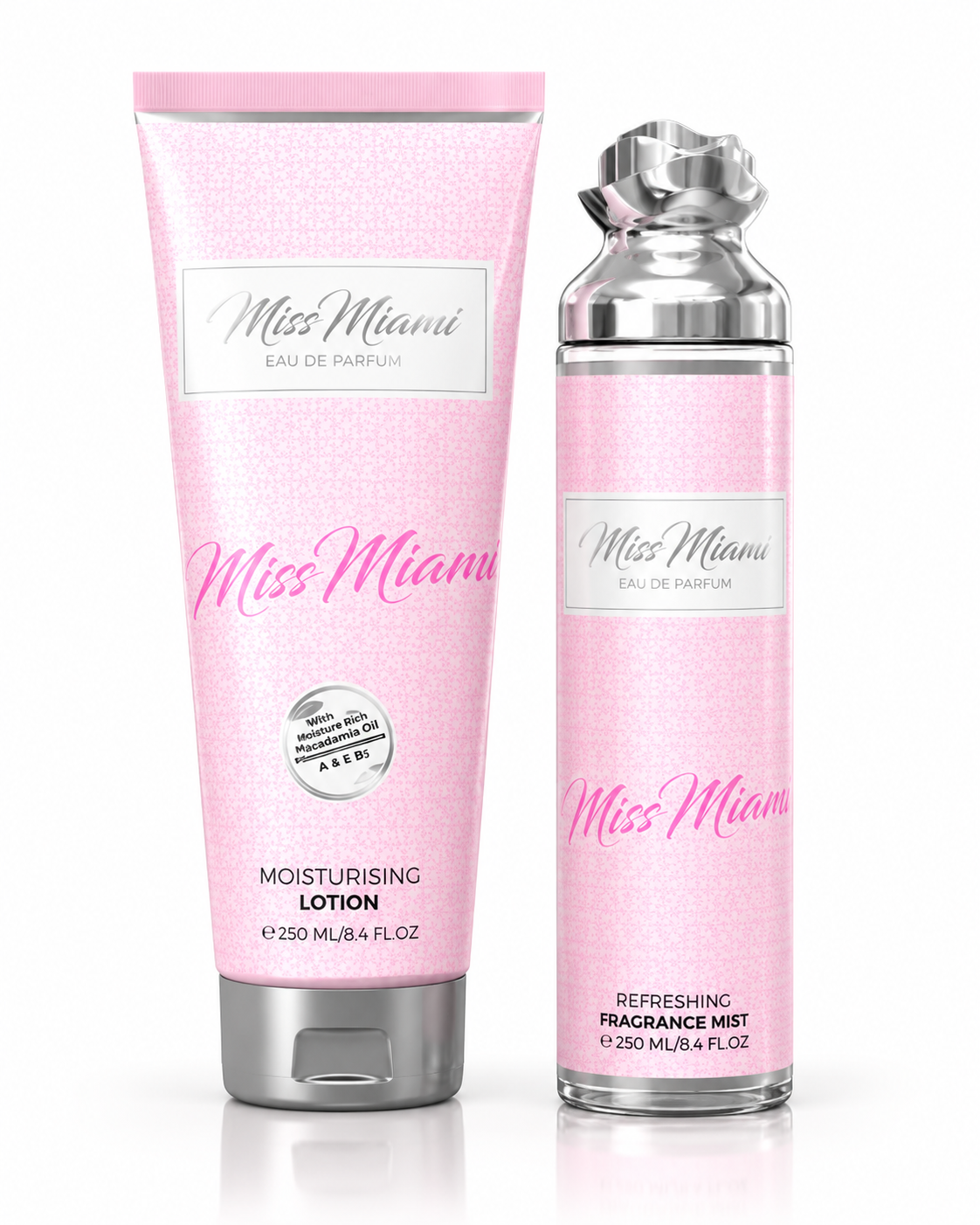 MISS MIAMI FRAGRANCE MIST  LOTION SET DE REGALO 2 EN 1 - 250 ML (8,4 oz) DE MILESTONE