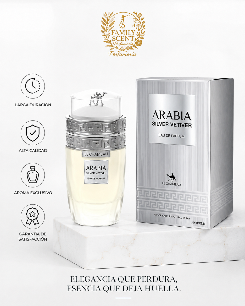EMPER LE CHAMEAU ARABIA SILVER VETIVER HOMBRE 100 ML EDP