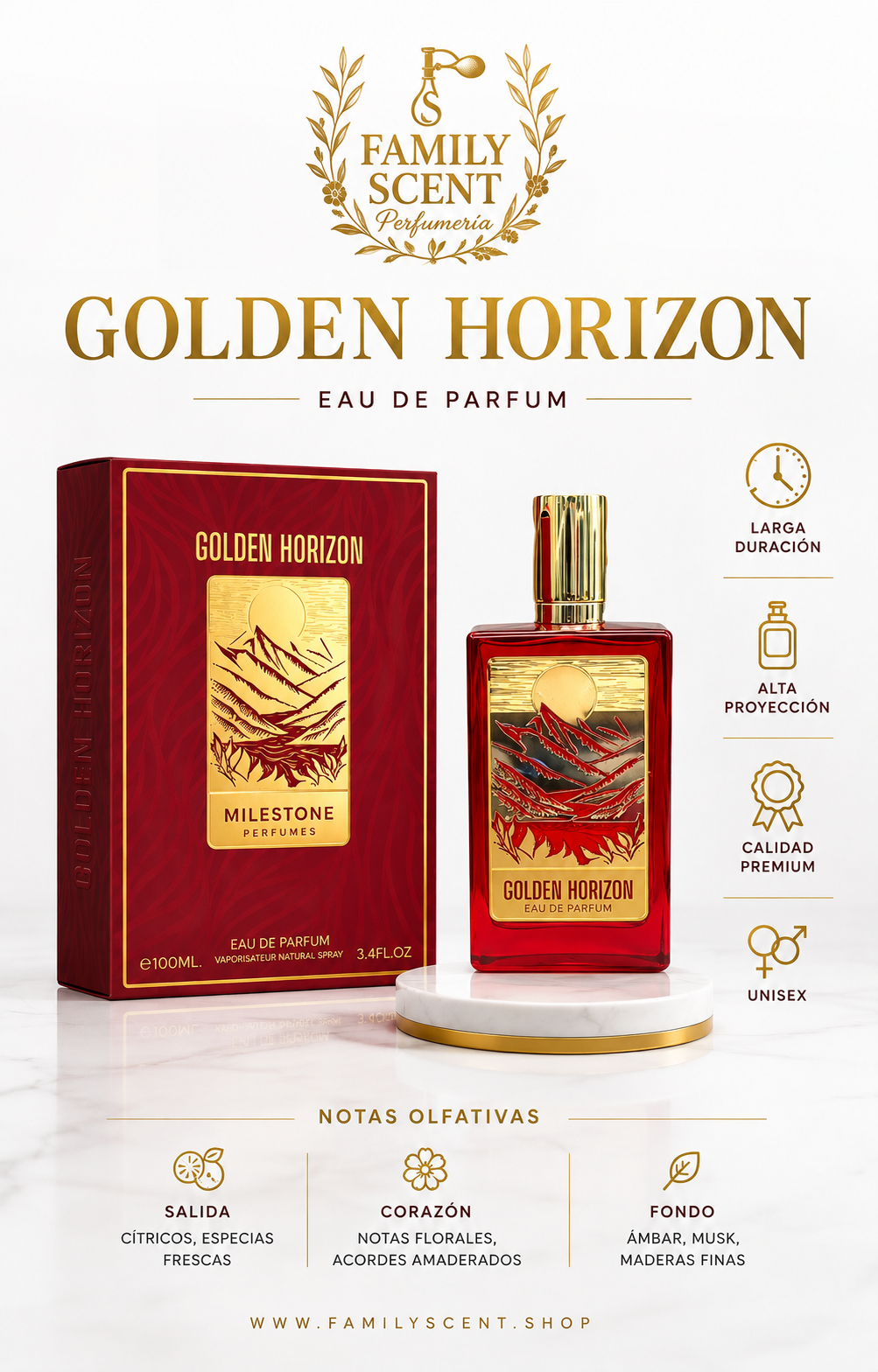 MILESTONE GOLDEN HORIZON EDP 100ML