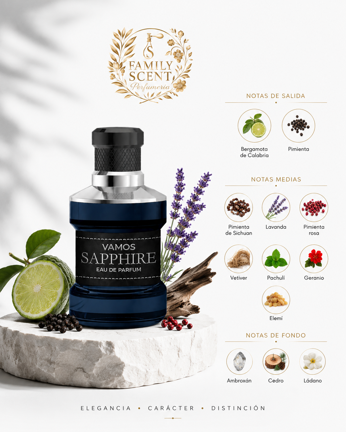 Vamos Sapphire Eau de Parfum (EDP) 100ml