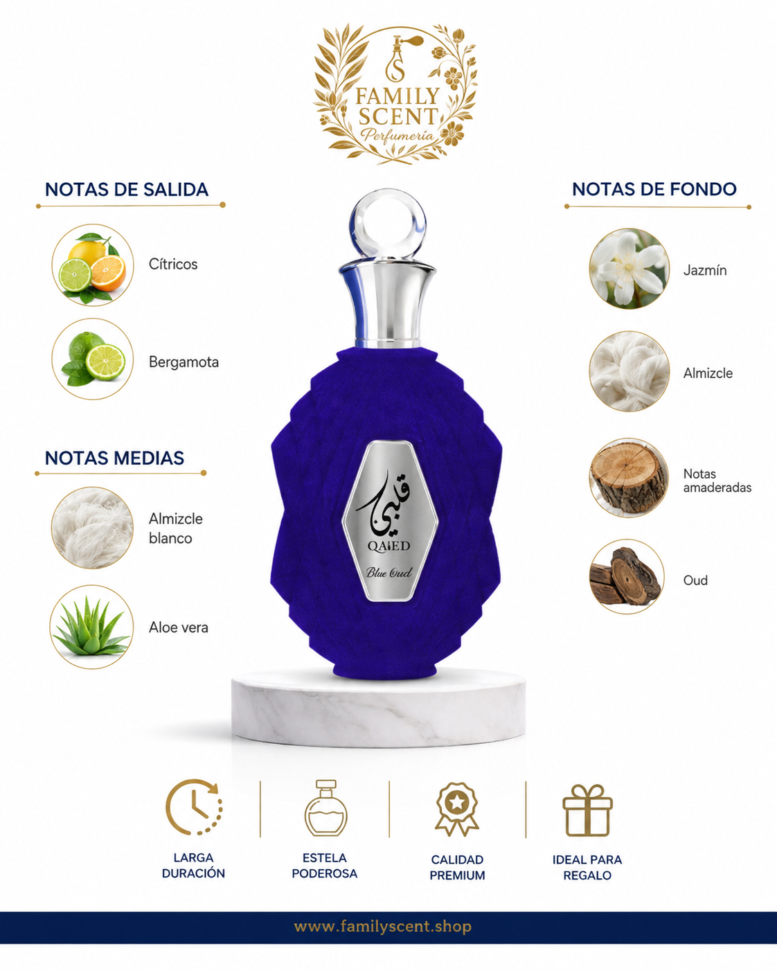 QALBI BLUE HEART EDP BY AL FARES 100ML