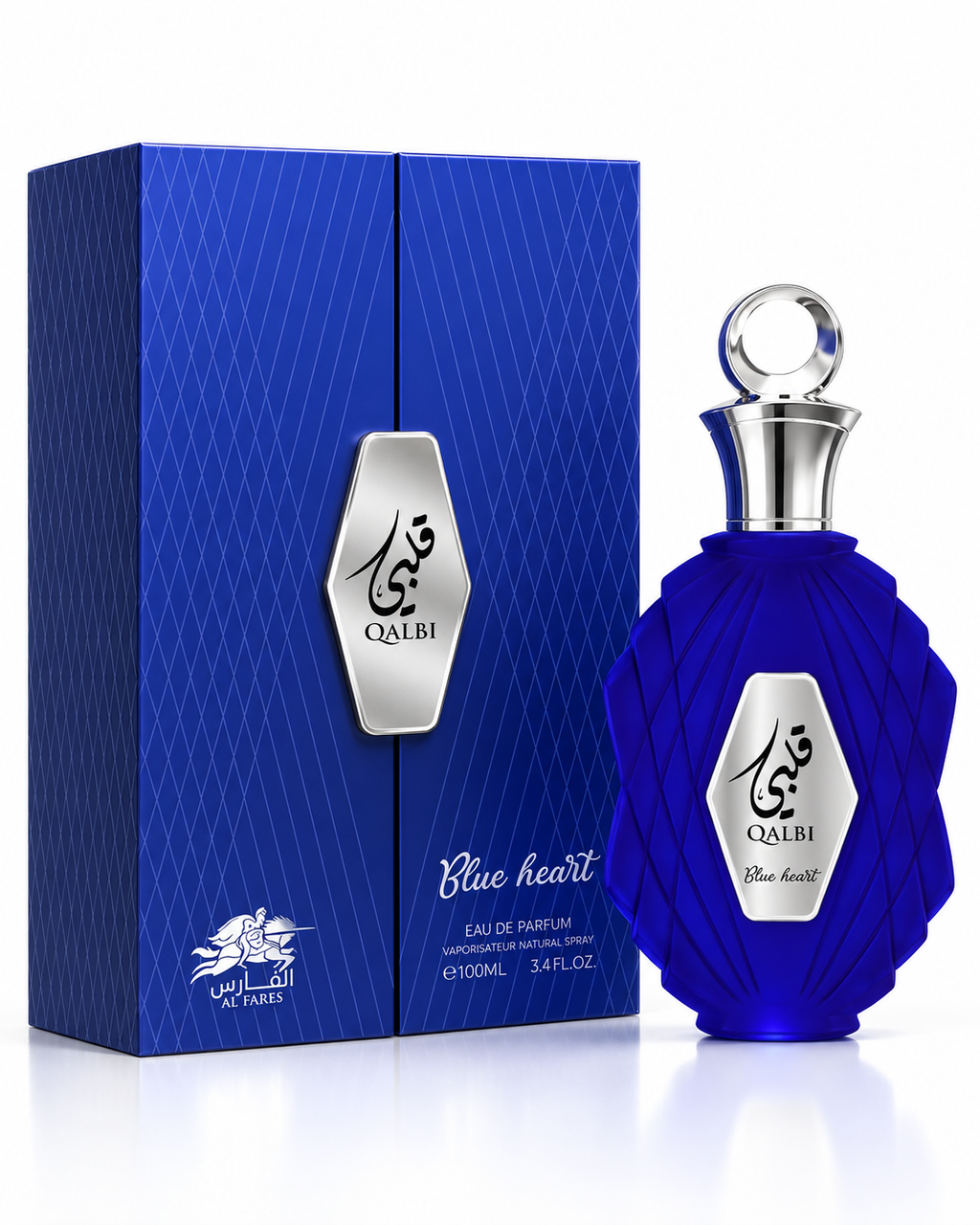 QALBI BLUE HEART UNISEX EDP BY AL FARES 100ML