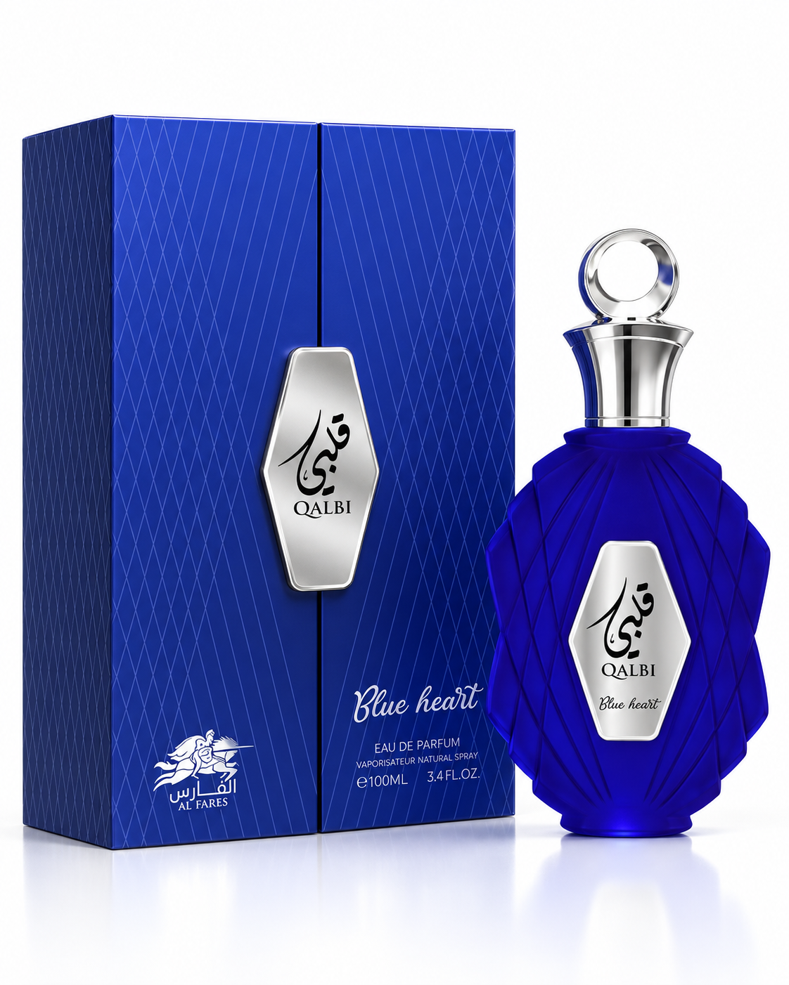 QALBI BLUE HEART UNISEX EDP BY AL FARES 100ML