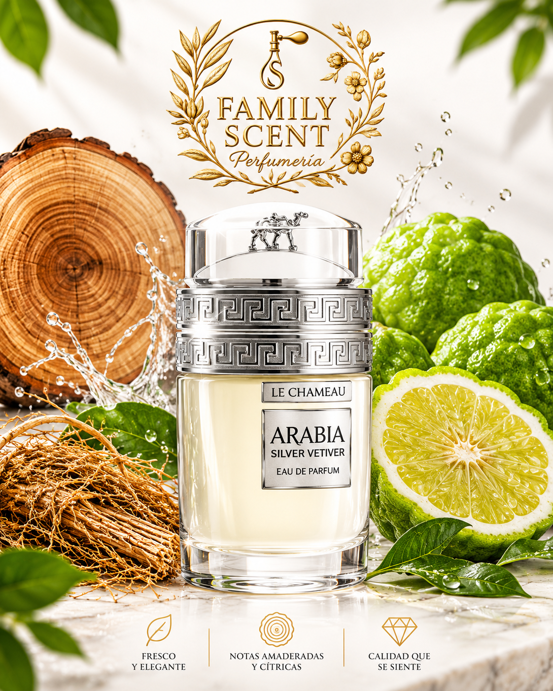 EMPER LE CHAMEAU ARABIA SILVER VETIVER HOMBRE 100 ML EDP