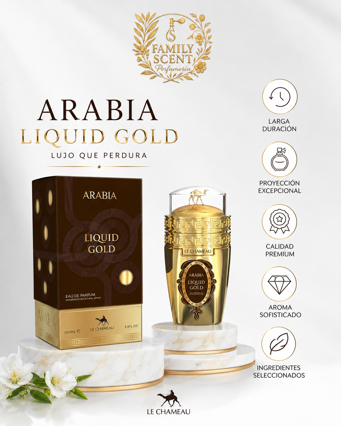 EMPER LE CHAMEAU ARABIA LIQUID GOLD HOMBRE 100 ML EDP